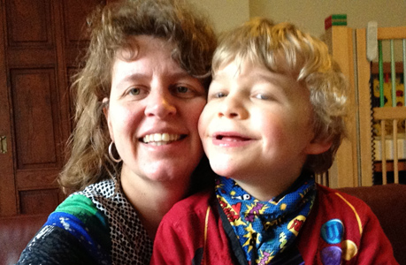 Moeder Pauline Bouman en zoon Roeland