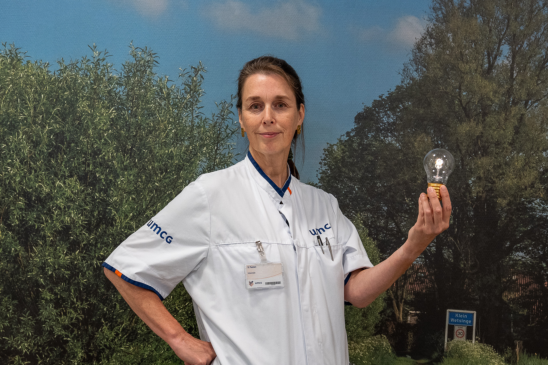 Internist Ouderengeneeskunde Suzanne Festen op de polikliniek van Ouderengeneeskunde in het UMCG