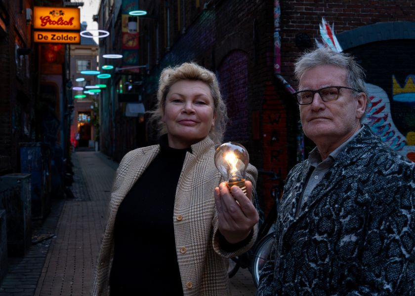 Bewegingswetenschappers Bert Otten en Mickey Wiedemeijer