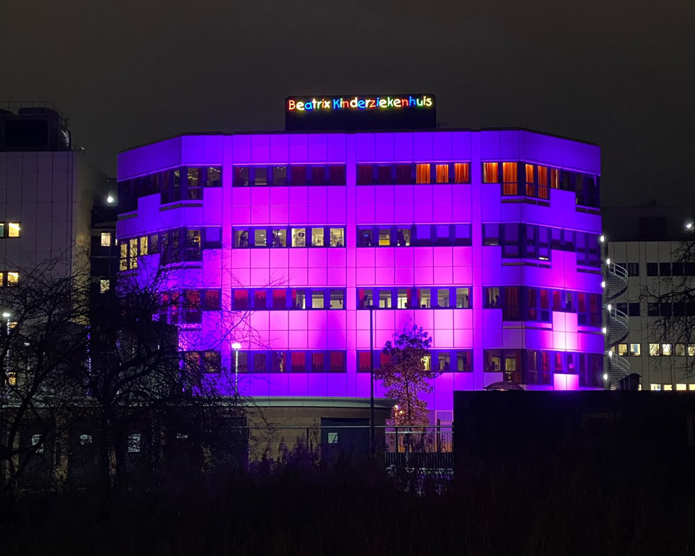 Paars Beatrix Kinderziekenhuis 