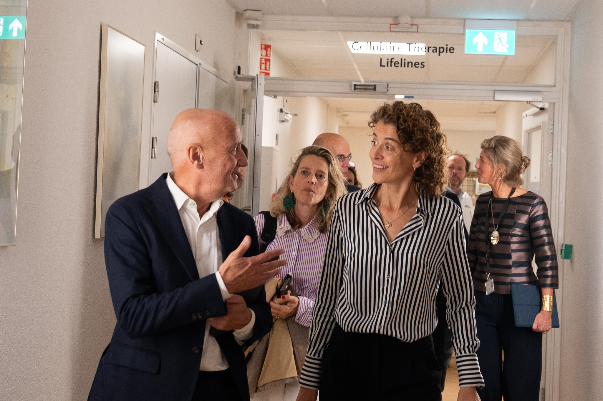 Minister Hermans in gesprek met bestuursvoorzitter Ate van der Zee