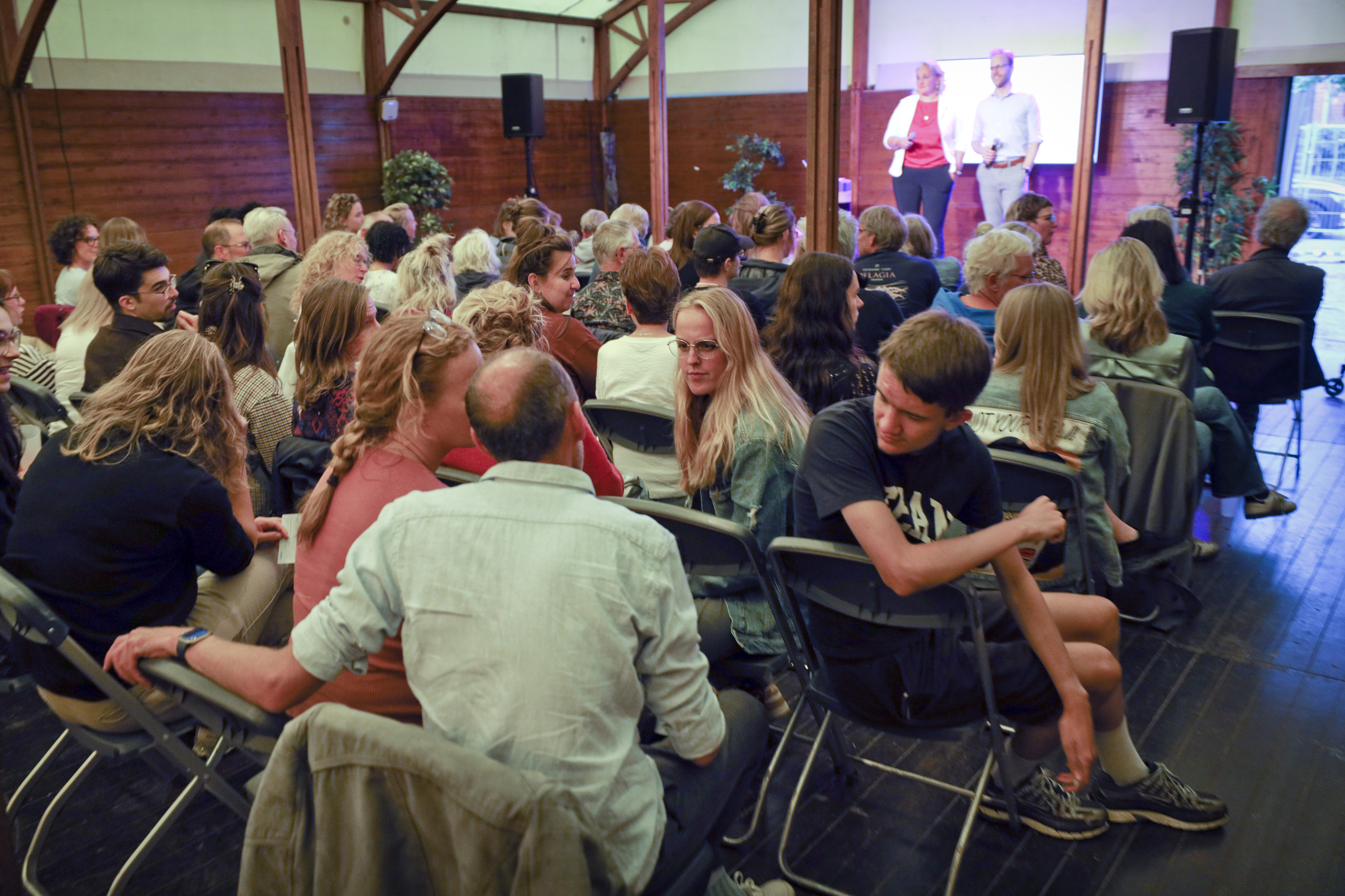 Het publiek in gesprek over wat ze belangrijk vinden